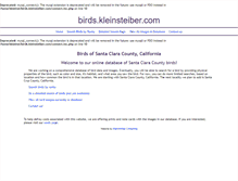 Tablet Screenshot of birds.kleinsteiber.com
